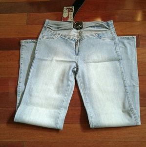 B Jeans | Sexy Belly-Out Zip Front Boot Cut Jeans